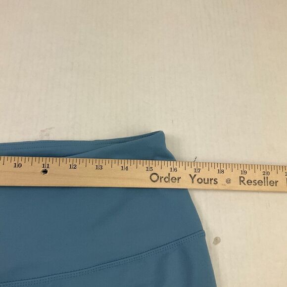 Zella Cropped Capri Leggings Solid Blue Stretchy Mid Rise Gym Yoga Workout XL * - Picture 7 of 11